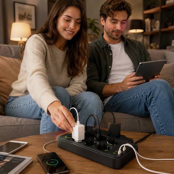 Мережевий фільтр-подовжувач DYXON 6+5 USB-A + USB-C (PD) Power switch 14095 фото