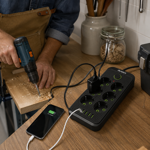 Мережевий фільтр-подовжувач DYXON 6+5 USB-A + USB-C (PD) Power switch 14095 фото